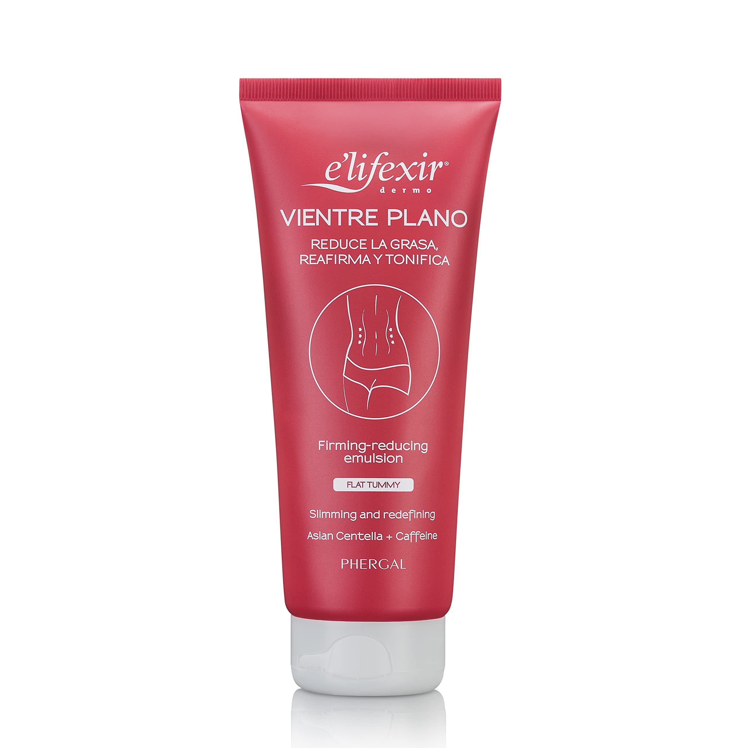 E'LIFEXIR Flat Belly - Abdomen Reducing Cream for Women : Anti Flaccidity : Eliminate Localized Fat in the Abdomen : Fat Burner - Multicolored 200 ml