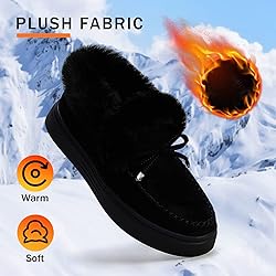 TINSTREE Winter Flat Boots Warm Durable Shoes