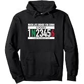 1N23456 Motorcycle Gear Shift Motorcyclist Pullover Hoodie