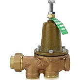 LF25AUB-Z3 Water Pressure Reducing Valve 3/4 Inch | NPT Female Union + NPT Female, Polymer Seat, Adjustable 25-75 PSI