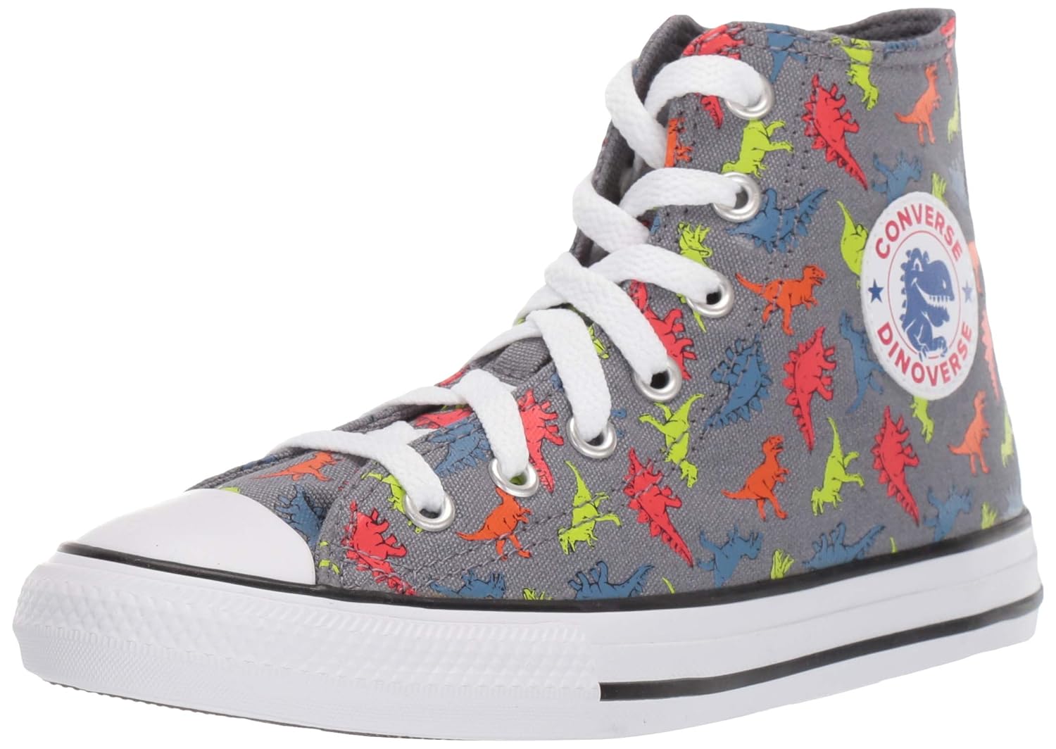 black dinosaur converse