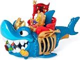 PIRATIX ADVENTURE WORLD King Shark Articulated Shark Cage Playset Blue view 3