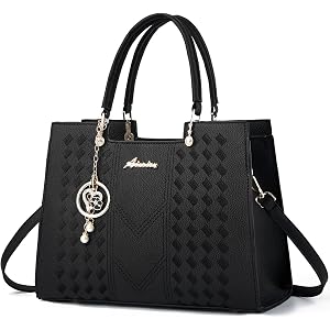 ALARION Purses and Handbags for Women Satchel Purse,PU Leather Tote Bag Crossbody Top Handle Bags with Zipper