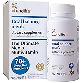 Xtendlife Total Balance Men’s Multivitamin for Immune, Heart, Digestive & Cellular Health - Daily Support - 70+ Nutrients & Minerals - 30 Day Supply