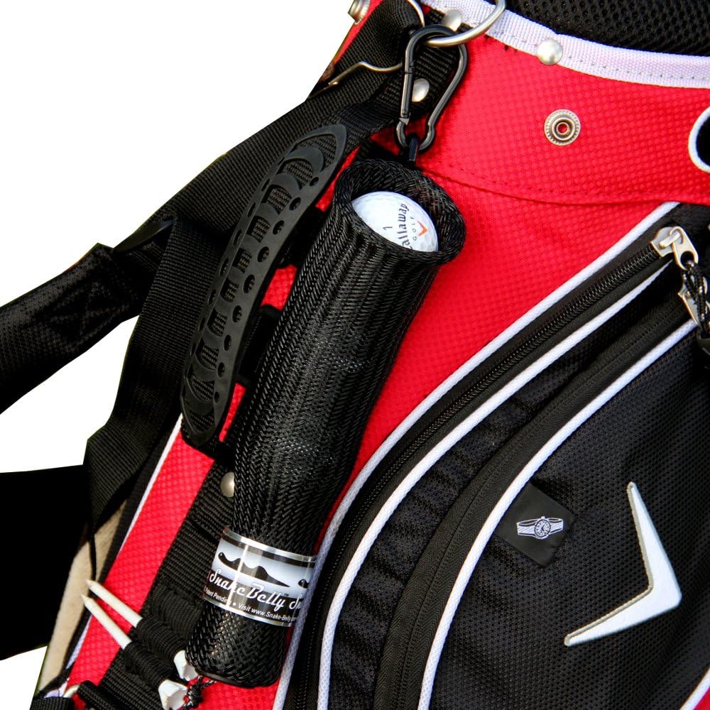 SnakeBelly Golf Ball Holder - 3 Golf Ball (Black)