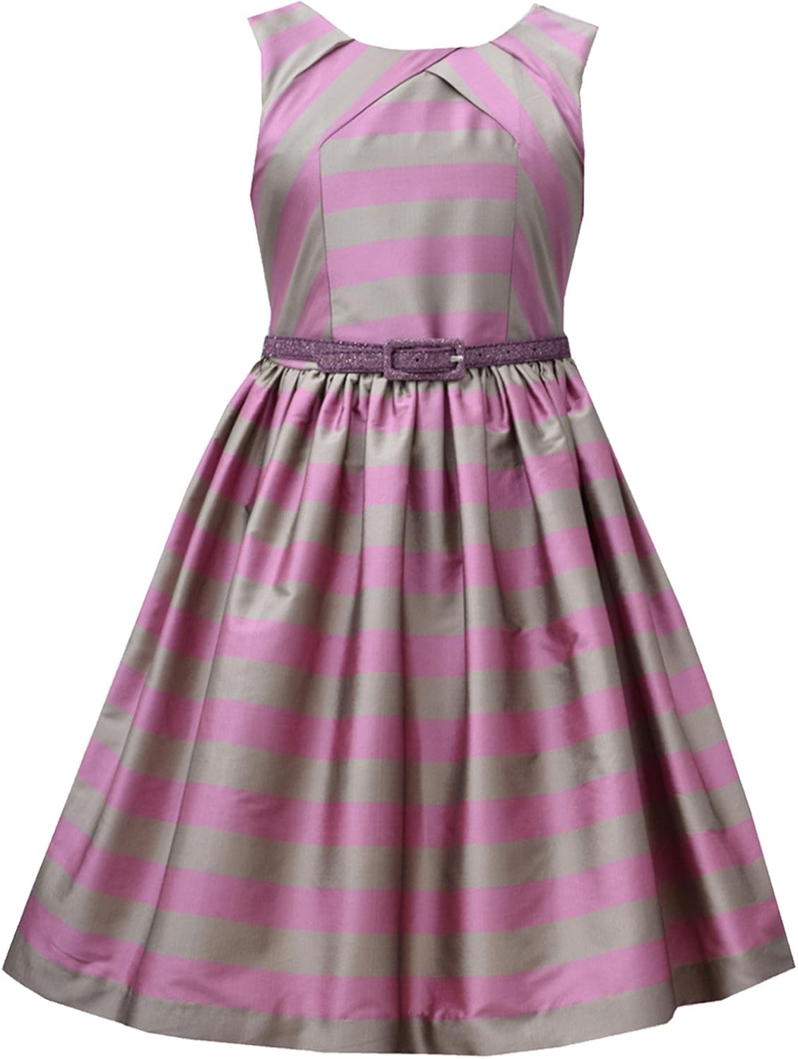 purple fit and flare dress