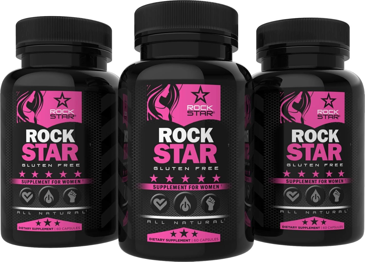 Rockstar Supplement Pills for Women, 60 Capsules: Health & Personal Care