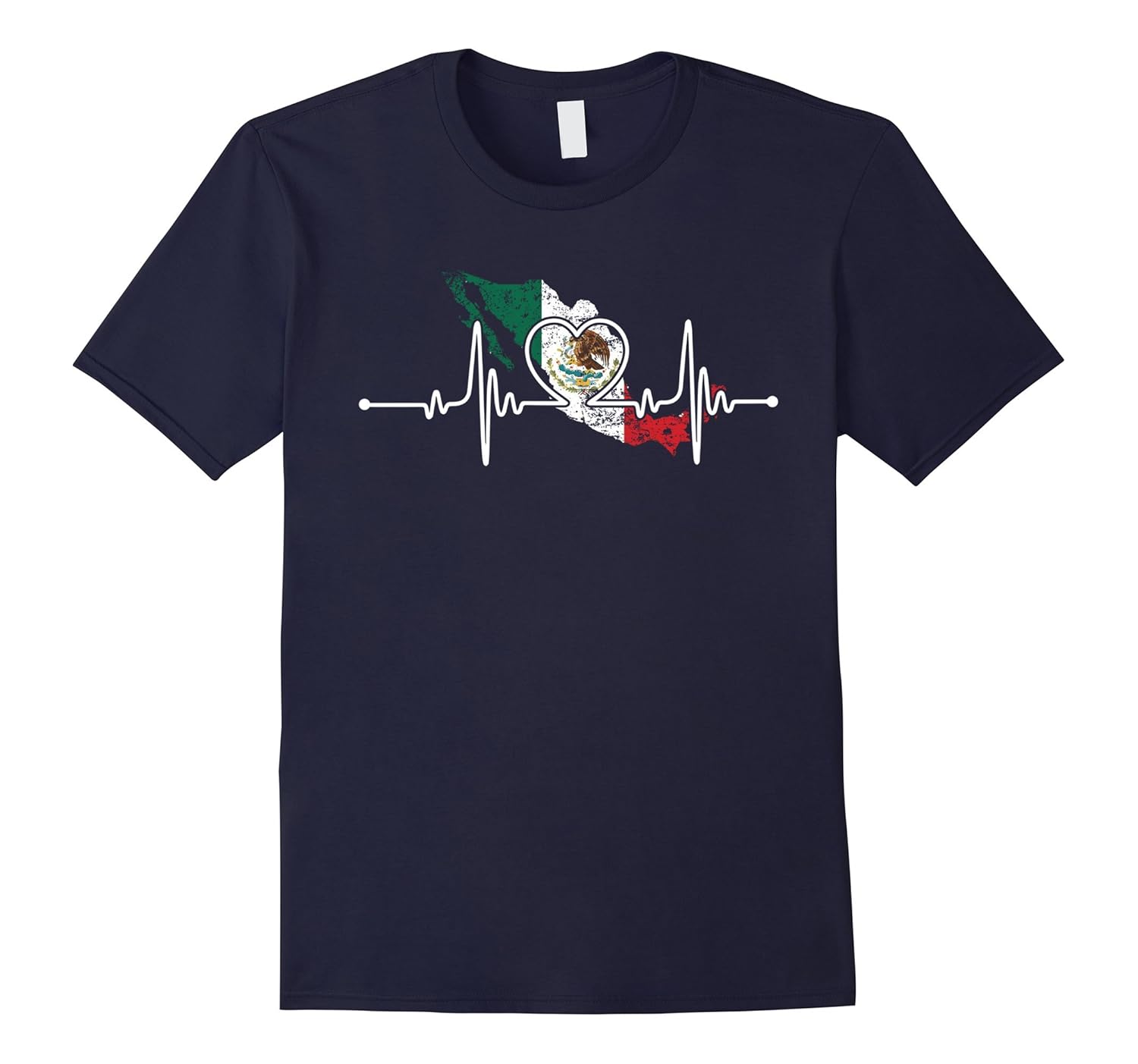 Mexico Heartbeat I Love Mexico T-Shirt-Rose