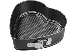 Webake Heart Shaped Springform Pan 9 Inch Nonstick Heart Cheesecake Pan, Large Heart Cake Mold, Valentine's Day Baking