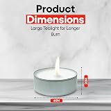 Price's Maxi Tealights 12 Pack Unscented 10 Hour Burn Time White Wax view 3