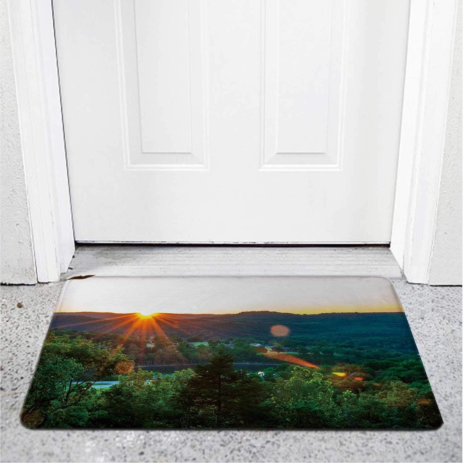 Eureka Springs Sunset,Rugs for Bedroom Runner Rug for Hallway Room DRugr for Girls 1.3 x 2 ft