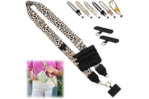 IZIVE 2024 New Phone Strap Crossbody, Clip and Go Strap for Phone with Wallet Crossbody, Phone Strap with Zippered Pouch