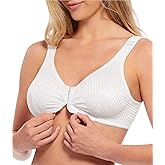 Carole Martin Wirefree Front Closure Bra for Women with Adjustable Straps