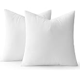 MIULEE 22x22 Pillow Inserts Set of 2, Square Decorative Throw Pillows | Premium Fluffy Lumbar Pillow, Forms Stuffer for Living Room Sofa Couch Bed