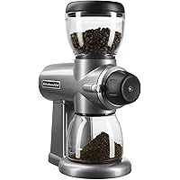 KitchenAid KCG0702CS Burr Coffee Grinder, Contour Silver