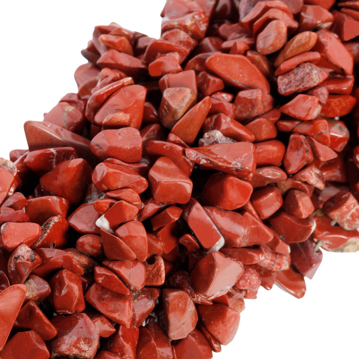 KYEYGWO Irregular Tumbled Chip Beads Strands 5-8mm Drilled Semi Precious Stones for Jewellery Making DIY Art Craft