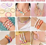 Fournine 18000 Pcs Clay Beads Kit 96 Colors 5 Boxes Bracelet Necklace DIY view 5