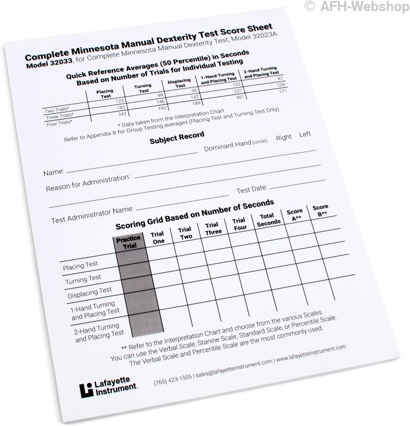 Minnesota Tamper And Dexterity Test Manual Dexterity Test Lafayette Instrument De Drogerie Korperpflege