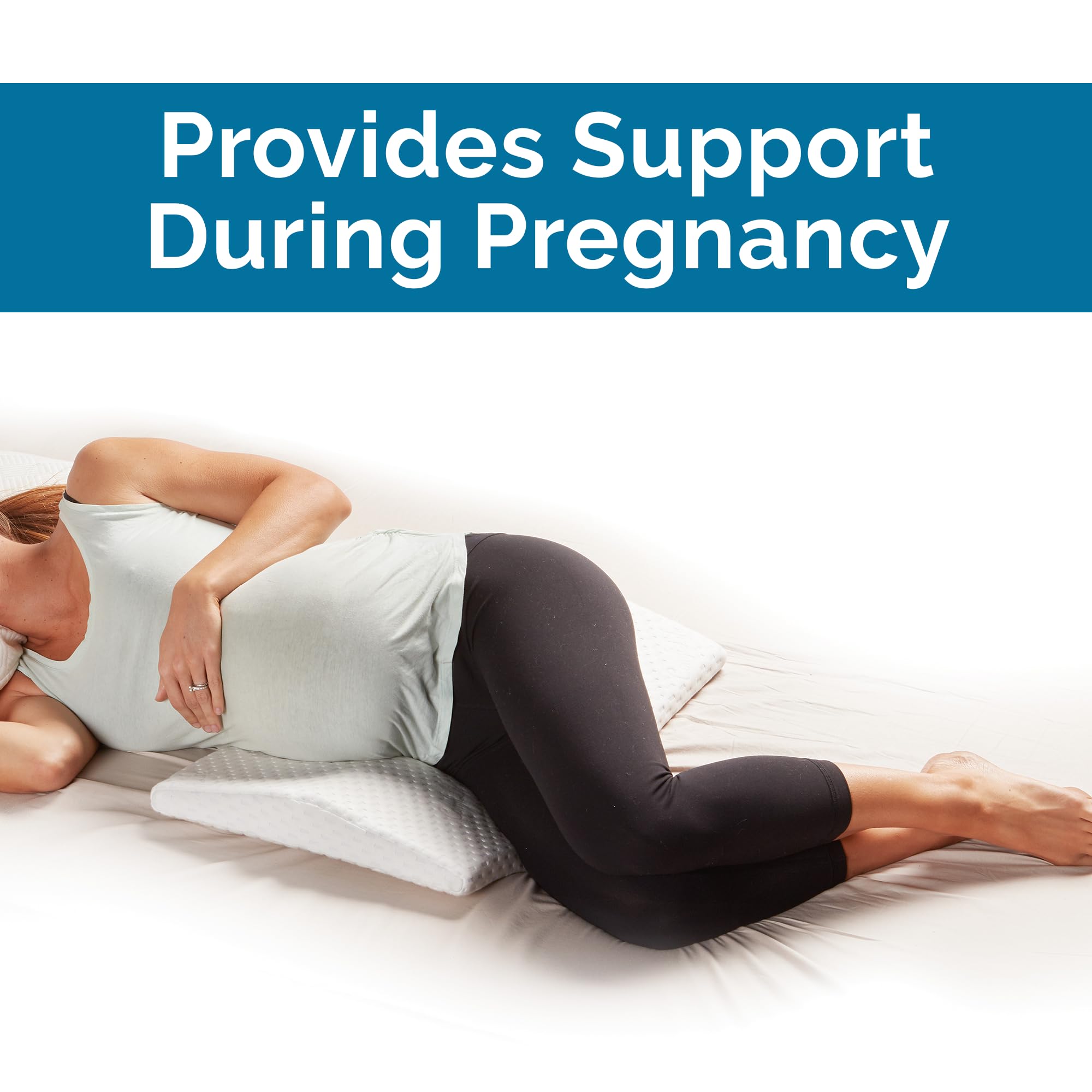 ComfiLife Lumbar Support Pillow for Sleeping Memory Foam Pillow for