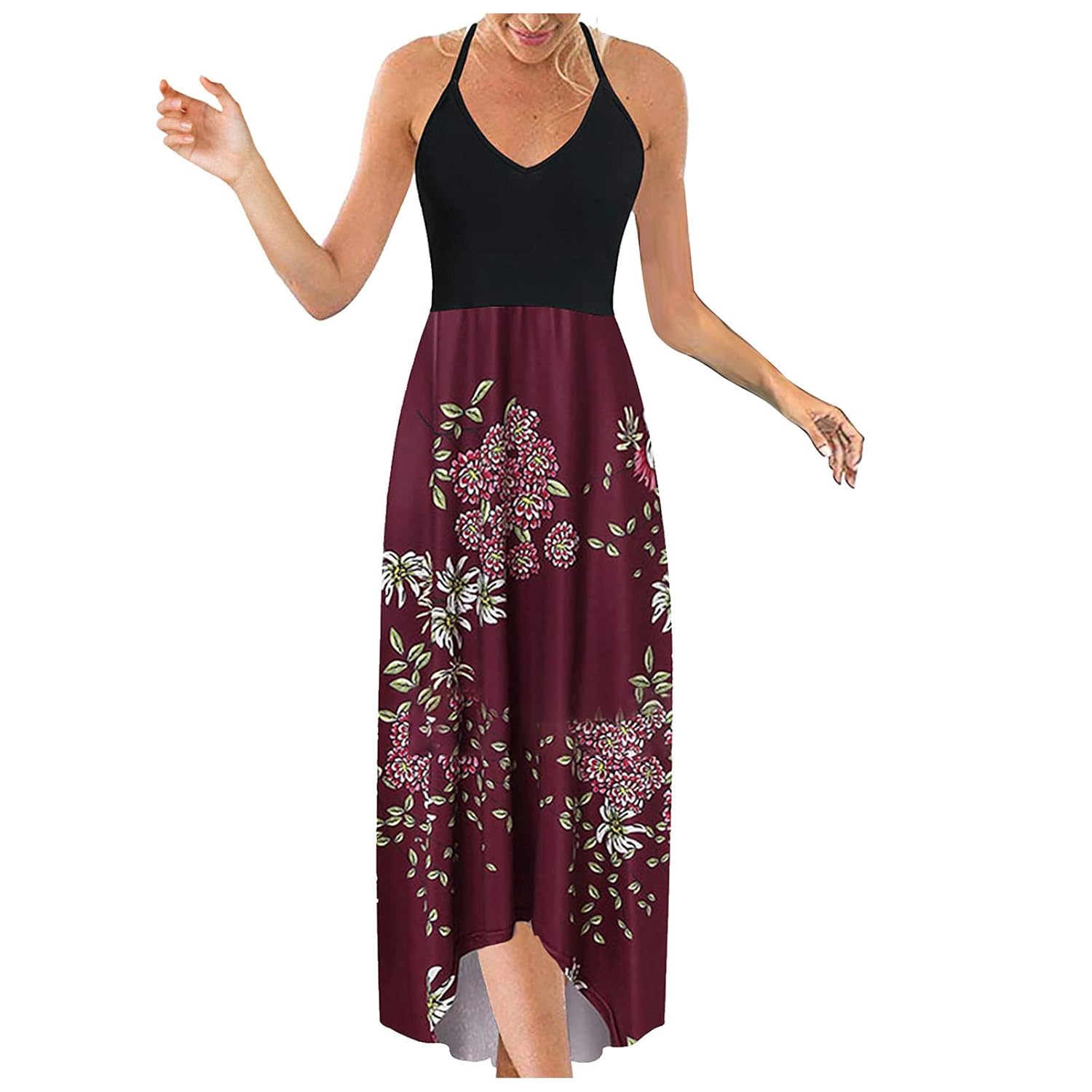 Buy ONHUON Sexy Sundresses for Women, Women's Colorful Elegant ...