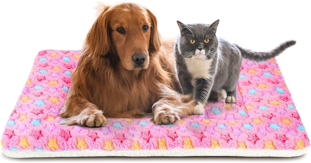 MORA PETS Dog Bed Mat 106x71cm 42 inch Crate Mattress Pink Reversible