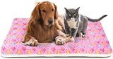 MORA PETS Dog Bed Mat 106x71cm 42 inch Crate Mattress Pink Reversible