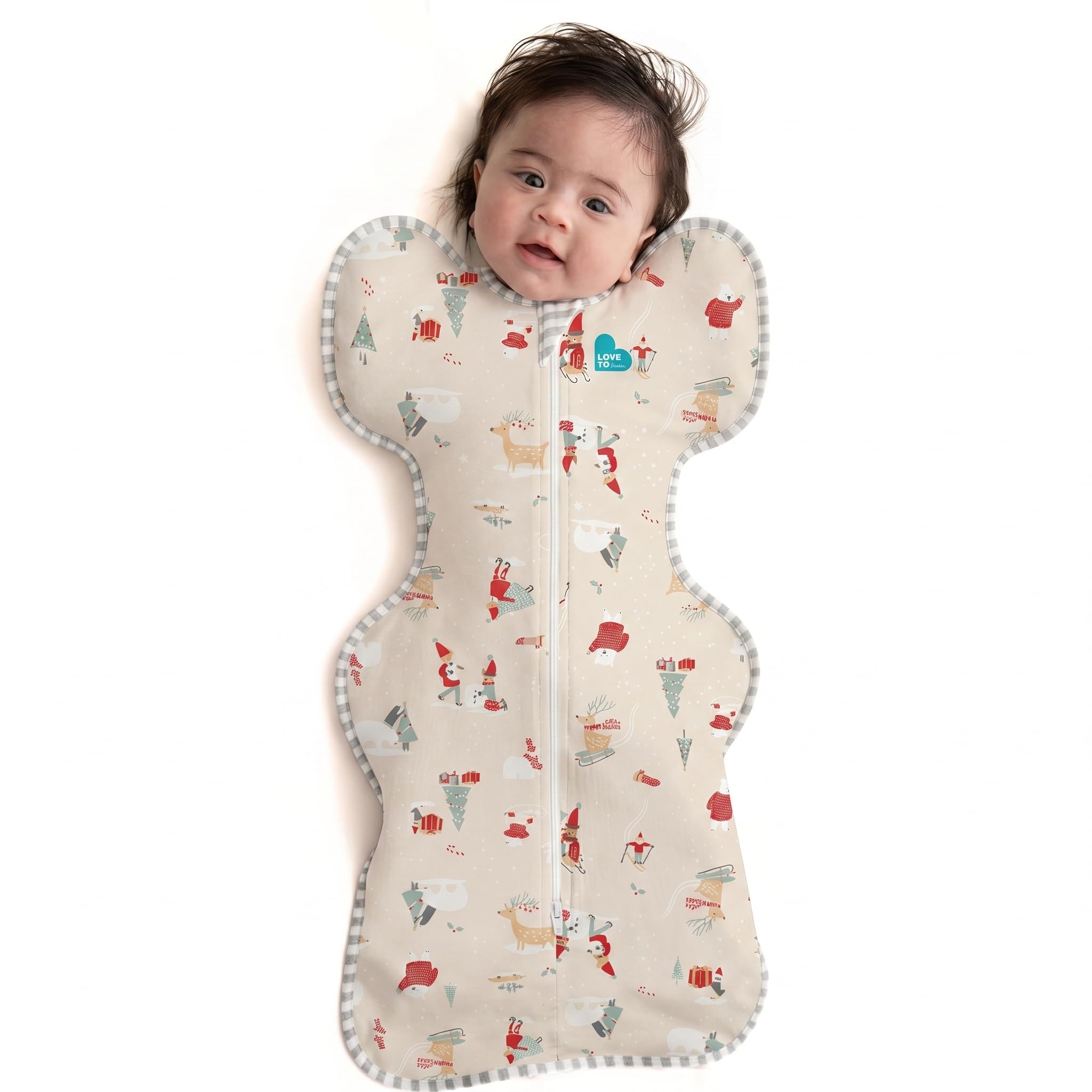 Love to Dream Swaddle UP, Baby Sleep Sack, Self-Soothing Swaddles for Newborns, Get Longer Sleep, Secure Fit Helps Calm Startle Reflex, New Born Essentials for Baby, 1.0 TOG, 5-8.5 lbs, Beige