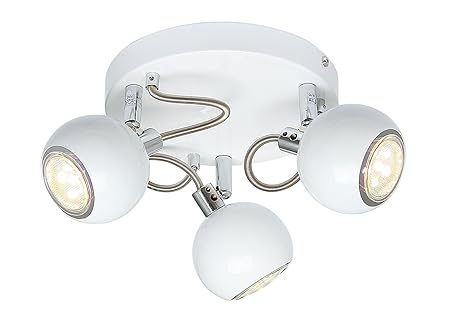 Modern Gu10 Retro Round Ball 3 Way Ceiling Adjustable Spotlight