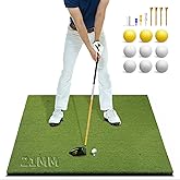 Bltend Golf Mat: 5x4ft & 5x5ft Heavy-Duty Golf Hitting Mats Practice Outdoor/Indoor, Elite Dense Artificial Turf Matt Training Aid for Backyard/Garage/Driving Range/Simulators