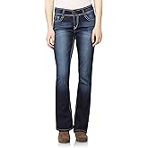 WallFlower Women's InstaStretch Luscious Curvy Bootcut Jeans, Betsy Legacy, 17 Short
