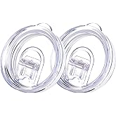 Soledea 20oz Skinny Replacement Lids 2 Pack for Sknny Tumbler,Spill Proof Splash Resistant Silicone Sliding Covers