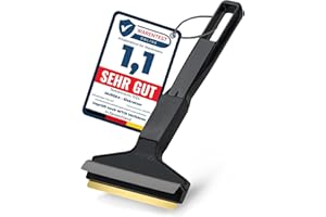 L & P CAR DESIGN Car Ice Scraper Brass Blade - Fast, Effortless, efficient & Easy - Brass Ice Scrapers for Car Windshield Ice Scraper - Brass Ice Scraper for Car - Original Murska from Europe - Winter A053 Black Gray