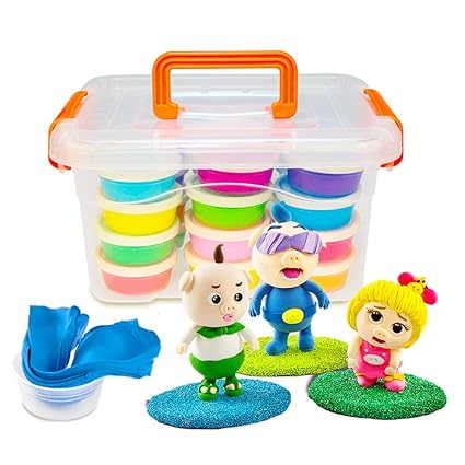 Kit de arcilla para modelar de polímero Seproveeder, 24 colores ...