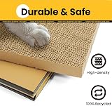 Conlun Cardboard Cat House with Scratching Board and Catnip Medium view 7