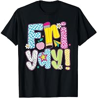 Maglietta Happy Friday Per Insegnanti Donna | Happy Friyay | Tessuto Morbido Poliestere-cotone | Taglie S-XXL - 2