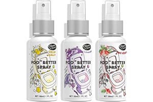 Clean-n-Fresh Toilet Spray, Variety Pack of 3 - Citrus/Lavender/Hibiscus, Bathroom & Toilet Odor Elimination, Travel Size 1.7 Fl Oz Each, Total 5.1 Fl Oz