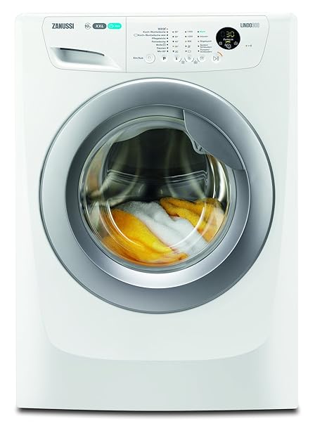 Zanussi ZWF01483WR Waschmaschine Frontlader / Weiß / 10 kg XXL-Schontrommel / sparsamer Waschautomat mit Mengenautomatik / Bü