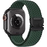 Braided Solo Loop for Apple Watch Ultra 3/2 Bands 49mm 46mm 45mm 44mm 42mm Men/Women,Parachute Buckle Stretchy Elastic Nylon Sport Strap Wristband for iWatch Bands Series 11 10 9 8 7 6 5 4 3 SE3/2