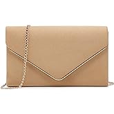 Dasein Women Faux Suede Evening Clutch Bags Formal Party Clutches Wedding Purses Cocktail Prom Clutches