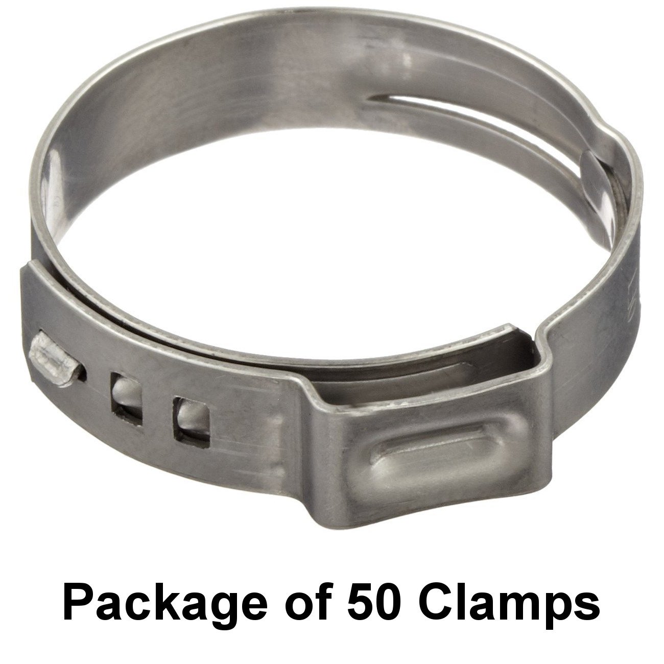 Oetiker Stepless Size 1 3/8" (34.6 mm), Ear Clamps, Single Ear Hose Clamps, 7 Pack