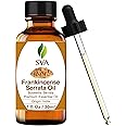 SVA Frankincense Essential Oil – 1 Fl Oz – 100% Natural Boswellia Serrata Oil - for Diffuser, Hair Care, Face, Skin Care, Aromatherapy, Scalp and Body Massage, Soap and Candle Making - with Dropper