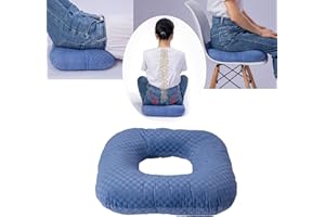 Wuronsa Donut Pillow for Tailbone Pain Relief Seat Cushion, Orthopedic Hemorrhoid Pillow, Postpartum Pregnancy Pressure Ulcer Pillow, Sitting Pressure Relief, for Home, Office, and Car (Blue)