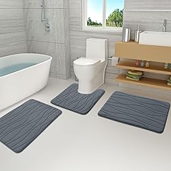 Buganda Memory Foam Bathroom Rug Mat 36x24, Extra