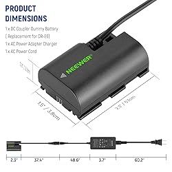 NEEWER Dummy Battery Replacement for LP-E6 LP-E6N