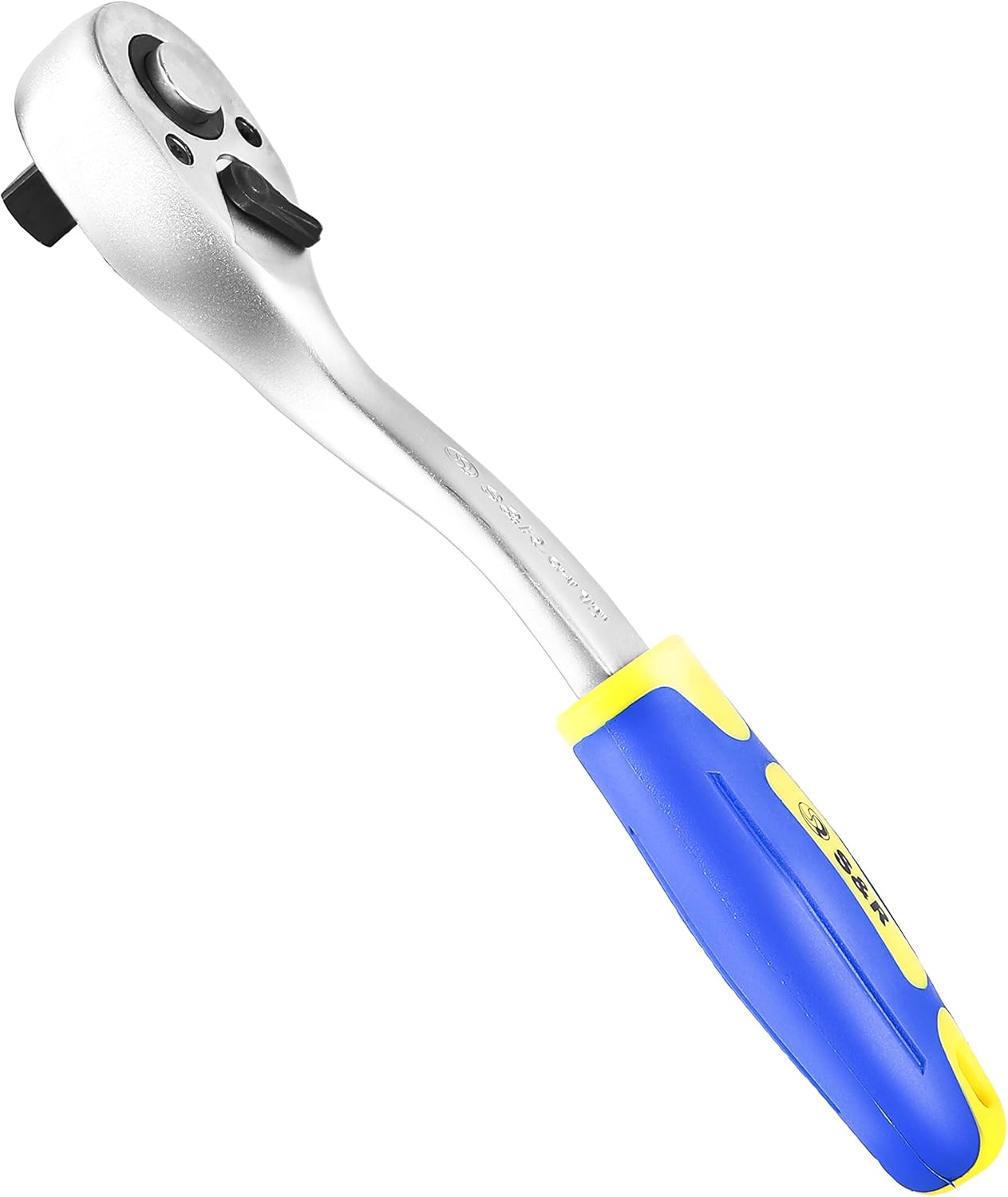 S&R Reversible Ratchet 1/2" Wrench, 45 Teeth for Socket Wrench Insert Nuts Chrome Vanadium Steel (1/2" Square Drive) Tool