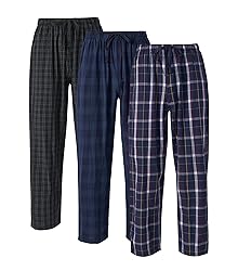 DAVID ARCHY Mens Pajama Pants Soft Cotton Plaid