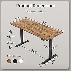 Agilestic Electric Standing Desk 40 x 24