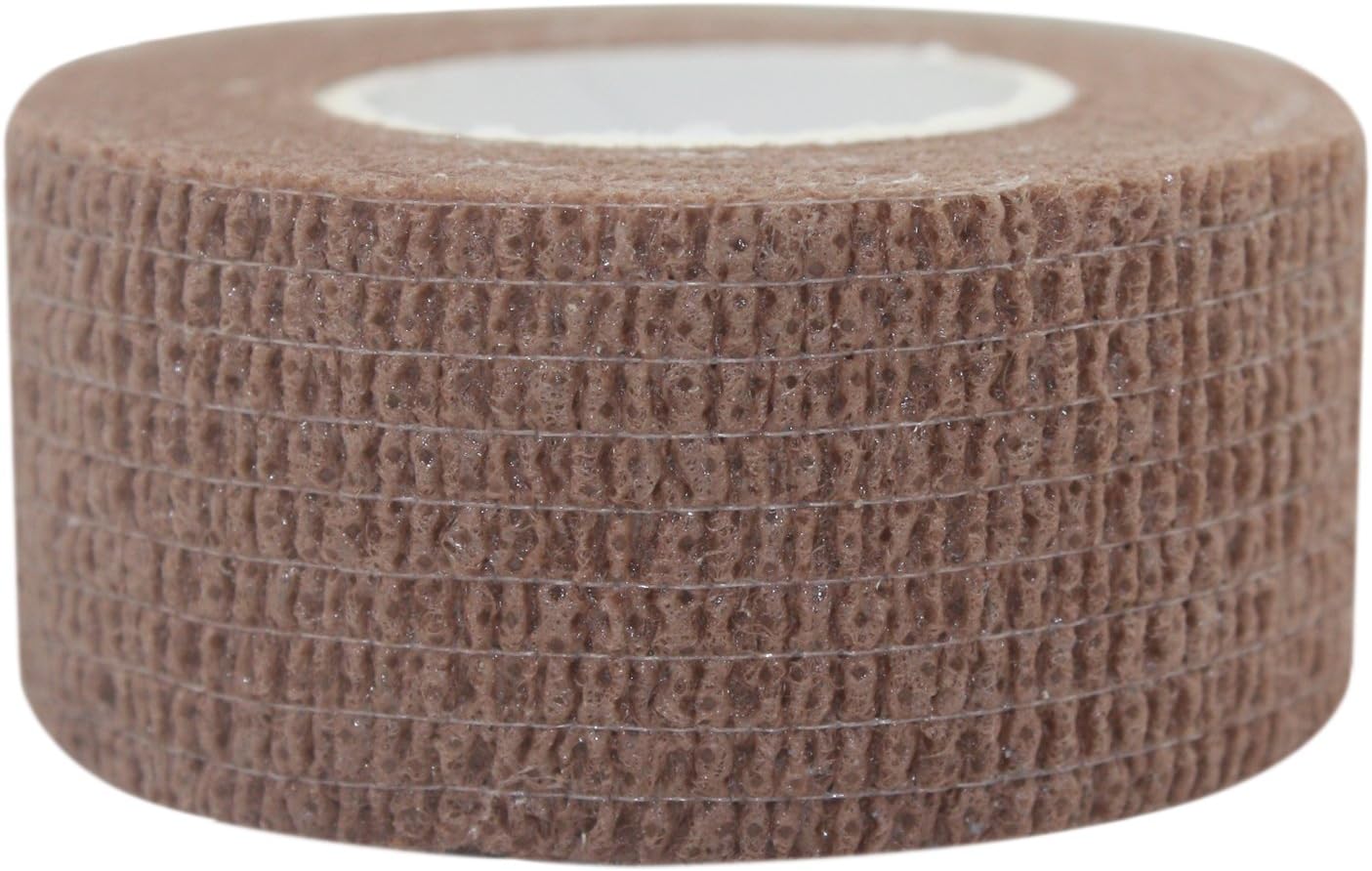COMOmed Self Stick Cohesive Bandage Latex 1"x5 Yards First Aid Bandages Stretch Sport Wrap Vet Tape for Wrist Ankle Sprain and Swelling,Brown
