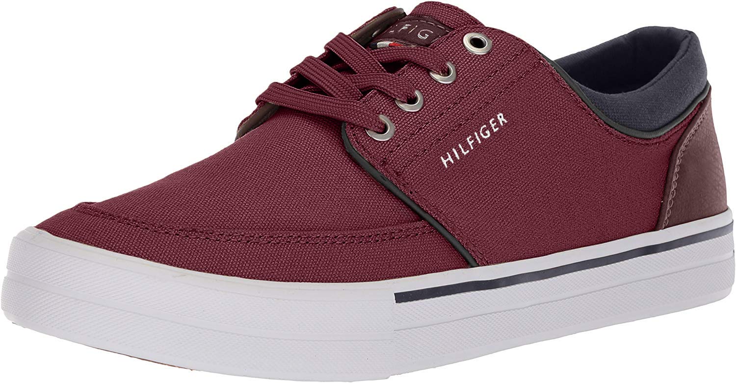 tommy hilfiger maroon shoes