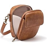 Yarnic Small Crossbody Bag, Vegan Leather Cell Phone Purse for Women, Vintage Wallet Bag with Card Slots